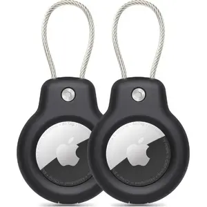 Tech-Protect Apple AirTag protective case 2-pack — Rough Vein, Black