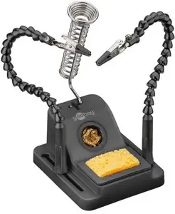 Soldering aid with gooseneck arms and soldering iron stand, GOOBAY RB76561