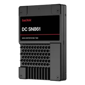 SSD SANDISK DC SN861 U.2 PCIe 5.0 NVMe, 7.68 TB, Read 13,700 MB/s, Write 7,500 MB/s