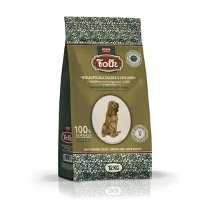 Sausā barība suņiem Folk Wielkopolska Pīle ar trusi, āboli un magones, 12 kg, pieaugušajiem