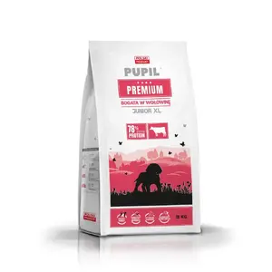Сухой корм для собак PUPIL PREMIUM JUNIOR XL говядина 12 кг — полноценный корм для щенков крупных пород, 30% белка, 16% жира
