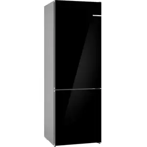 Fridge-freezer Bosch Serie 6 KGN49LBCF — freestanding, 440 L total (311 L fridge / 129 L freezer), No Frost, LED display, black