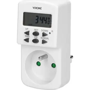 Timer switch ORNO DT-2 MINI electronic time programmer with 10 programs