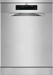 AEG Series 6000 FFB74917ZM Freestanding Dishwasher 14 Place Settings Stainless Steel Energy Class C Noise Level 44 dB