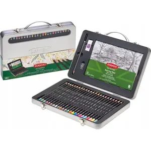 Colored pencil set Derwent metal tin 24 pieces