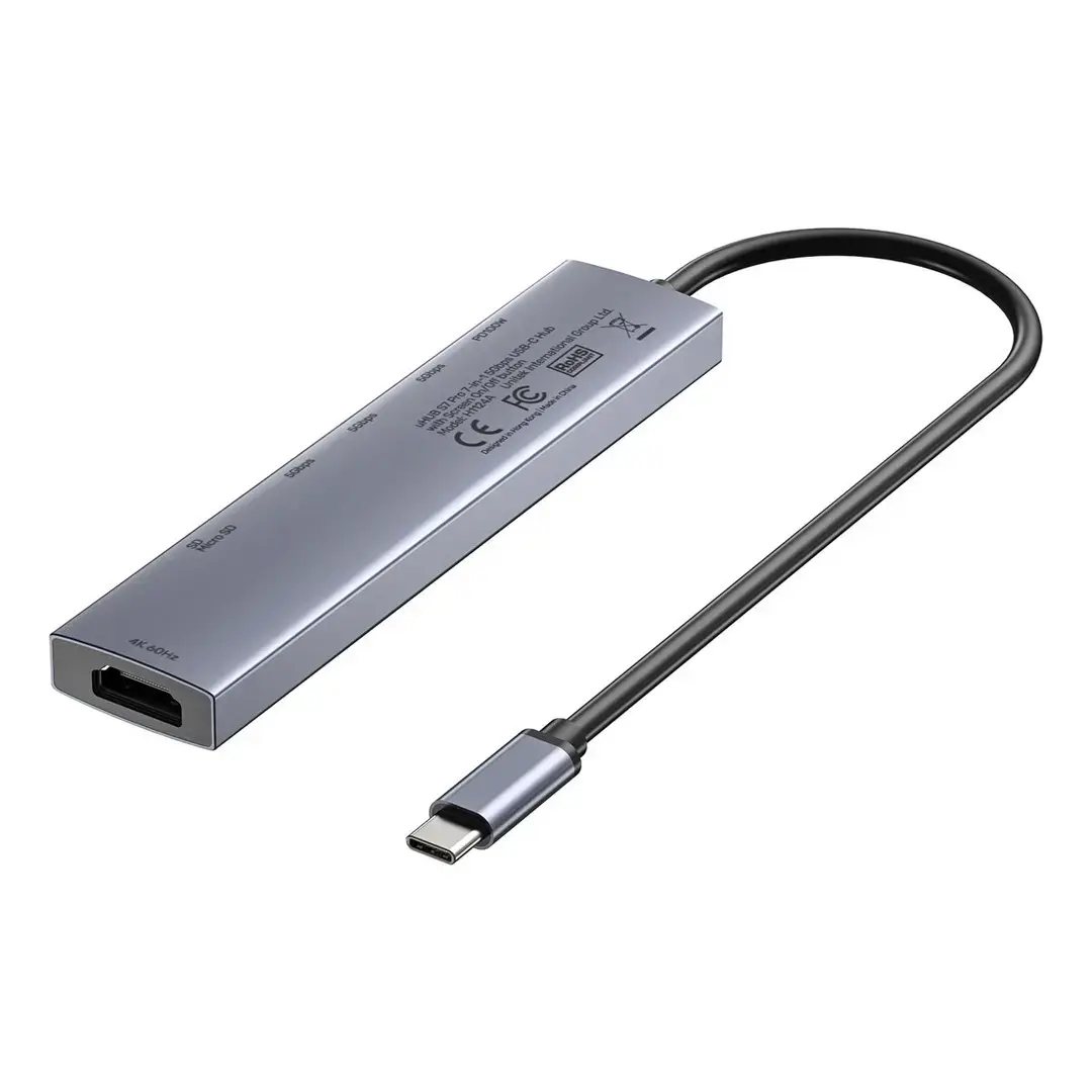 USB‑C хаб Unitek H1124AGY01 — 100W PD, HDMI 2.0 Photo 6
