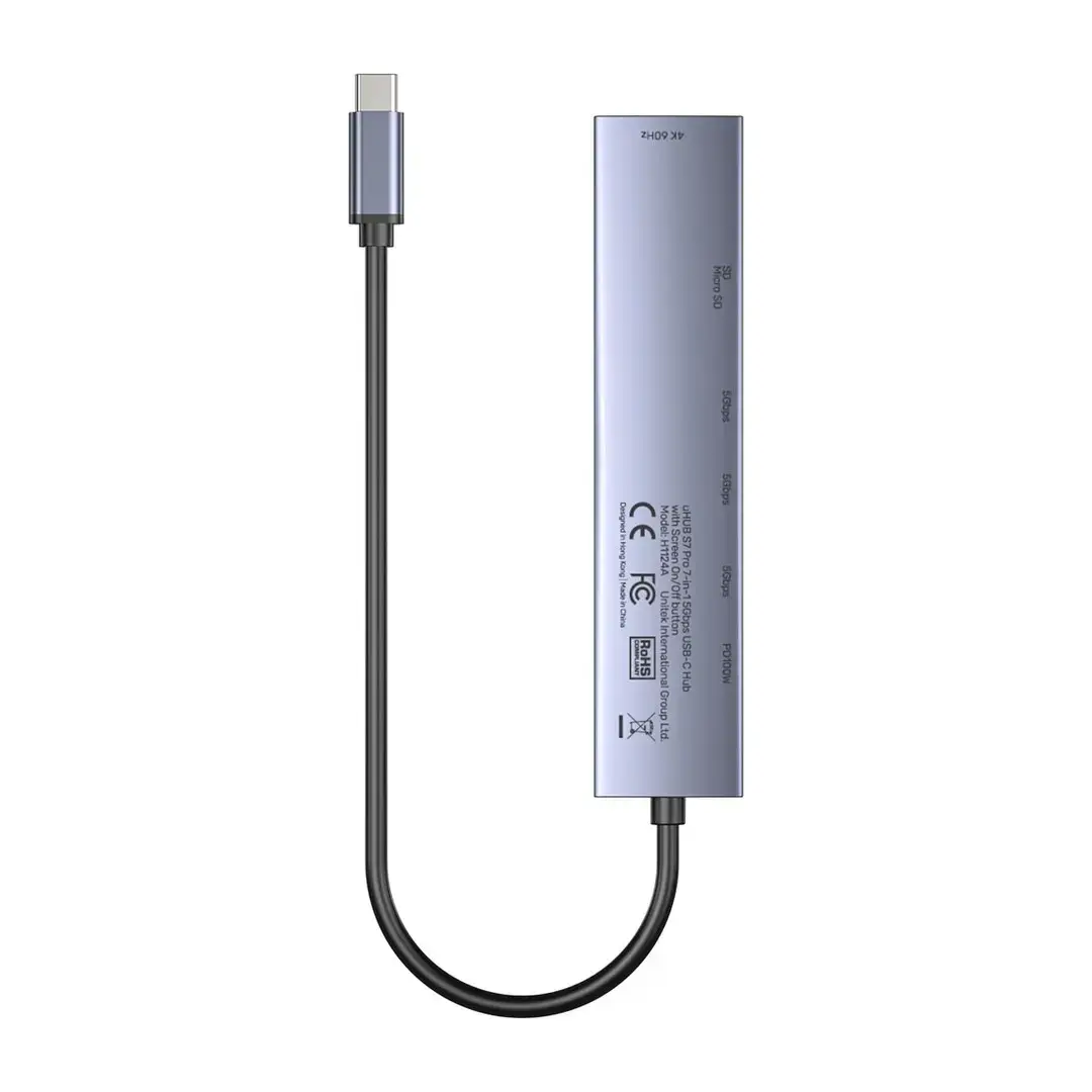 USB‑C хаб Unitek H1124AGY01 — 100W PD, HDMI 2.0 Photo 9