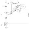 Monitor mount MACLEAN MC-135 gas spring Photo 4