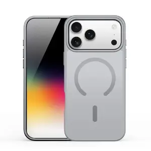 Phone case dux ducis for Apple iPhone 17 Pro — YIND PC+TPU with MagSafe, Grey