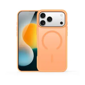 Aizsargvāciņš dux ducis iPhone 17 Pro Max YIND PC+TPU ar MagSafe, oranžs