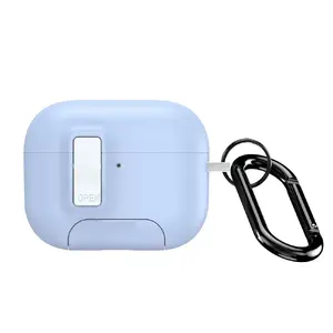 Dux Ducis protective PC+TPU case with hook for Apple AirPods Pro 3, white/blue