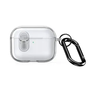 Protective PC+TPU Clear Case with Hook for Apple AirPods Pro 3 – dux ducis PECL Series