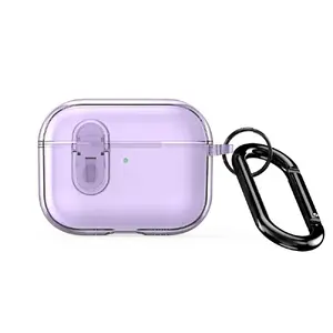 Protective PC+TPU Case with Hook for Apple AirPods Pro 3 — dux ducis PECL Series, Purple