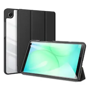 Protective flip stand case for Galaxy Tab A9 / A11 by dux ducis — Toby, Black