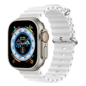 Силиконовый ремешок dux ducis для Apple Watch 42/44/45/46/49 мм, белый