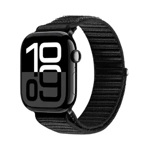 Ремешок Dux Ducis нейлоновый с липучкой для Apple Watch 38/40/41/42 мм — черный