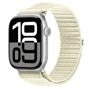 Ремешок для Apple Watch от dux ducis — нейлон с липучкой (Velcro), для 42/44/45/46/49 мм, цвет Starlight