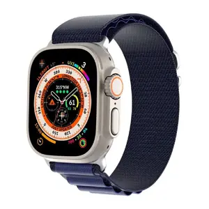 Sport band for Apple Watch by dux ducis — Buckle model, compatible with 42/44/45/46/49 mm, Navy