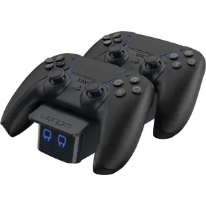 Uzlādes statīvs VENOM VS5007 PlayStation 5 kontrolieriem, melns, ar USB kabeli