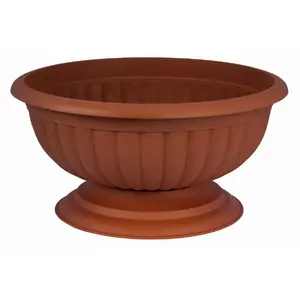 Zems puķu pods Grace no FORM_PLASTIC, modelis 4301426 — diametrs 45 cm, terakota