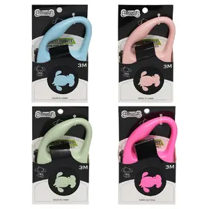 Leash for dogs BESK automatic 3 m, mix colors