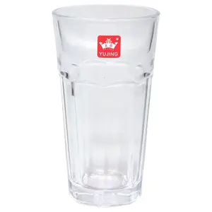 Glass drinking tumbler KETLER Basic 375 ml — clear glass beverage cup