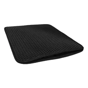 BESK double cat litter mat 60x45 cm for litter boxes—protects floor from litter and moisture