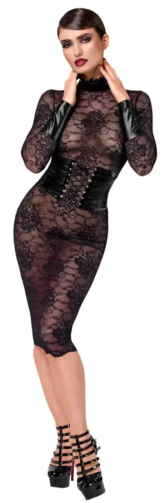Noir Kink Royal кружевное миди платье — жен. S Photo 3