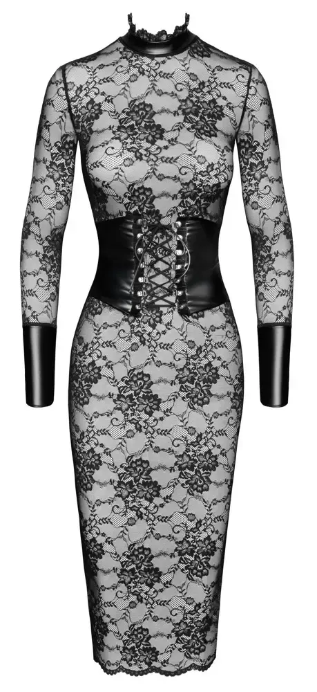 Noir Kink Royal кружевное миди-платье — размер M Photo 8