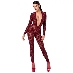 Кэтсьют Noir Kink Royal модель 27308803031 красный, с длинным рукавом, размер M, 86% полиамид/14% спандекс