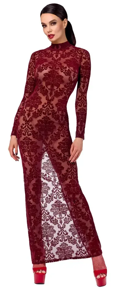 Noir длинное платье с длинным рукавом 27194013021 Photo 2