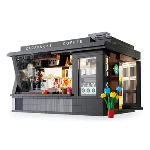 Building set Jamara CaDA Coffee House — 768 pieces, for ages 14+, black