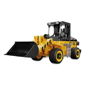 Набор-конструктор погрузчик Jamara CaDA Wheel loader Bricks, 8+, чёрно-жёлтый