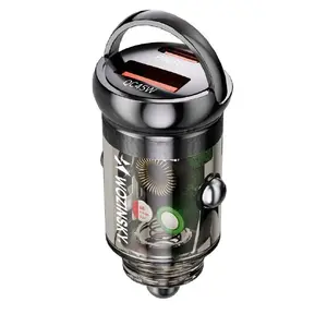 Car Charger Wozinsky 65W with USB-C PD 65W and USB-A QC 3.0 45W, Black
