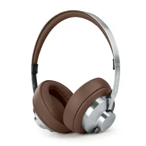 Наушники-гарнитура Muse M-298 SBR — проводные и беспроводные (Bluetooth), окружного типа, оголовье, 20–20000 Гц, 10 м, коричнево‑серебристые
