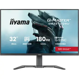 Computer monitor IIYAMA G-MASTER GB3272QSU-B1 31.5" (80 cm) Quad HD 2560×1440 LED, 178° viewing, USB 3.2 hub, speakers, VESA, height adjustable, black