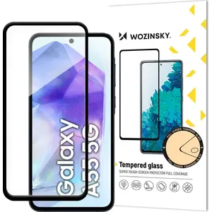 Закалённое стекло полноэкранный защитный экран Wozinsky для Samsung Galaxy A56 / A36 (полный клей)