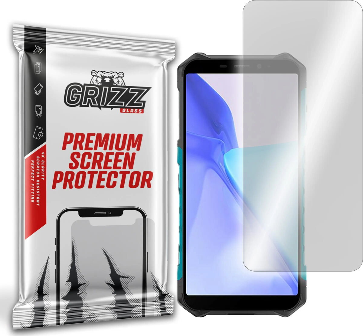 Ekrāna aizsargstikls GrizzGlass priekš Ulefone Armor