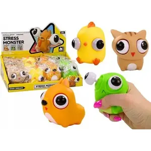 Антистресс сенсорная игрушка-сквиши LEANToys Wesoły Potworek (mix) — ручной фиджет