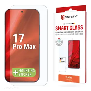 Защитное стекло Smart Glass e.v.i. для Xiaomi 17 Pro Max (9H) с монтажной наклейкой, прозрачное, 1 шт
