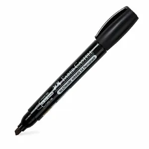 Pastāvīgais marķieris Faber-Castell 157999 — sirds šķērsgriezuma galu, melns, 1 gab.
