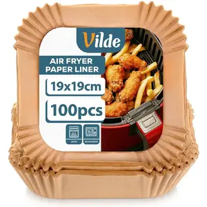 Paper Fryer Liner Square 19 x 19 cm Vilde 100 pcs (MPN 279045)