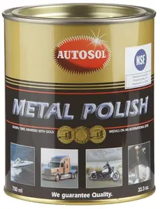 Metal polish BRUNOX Autosol 750 ml – liquid metal cleaner and protector