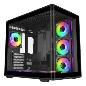 PC Case Cooler Master Elite 600 Midi Tower Black with Tempered Glass, supports ATX/Micro-ITX, 3x120mm side + 1x120mm rear fans, 2x3.5" + 2x2.5" bays