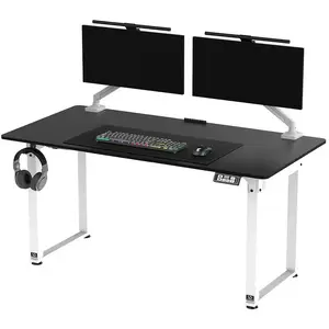 Elektriski regulējams galds Ultradesk UDESK-UP-WTBB 160×75 cm, augstums 72–118 cm, ar XXL peles paliktnīti
