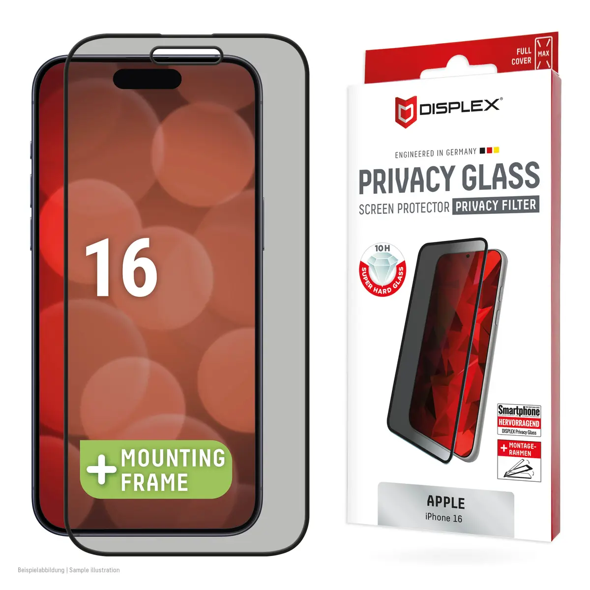 Displex Aizsargstikls priekš Apple iPhone 16