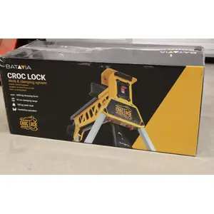 Darbgalds un nostiprināšanas stacija Batavia B.V. Croc Lock (lietots: bojāta iepakojuma, skrāpējumi uz korpusa)