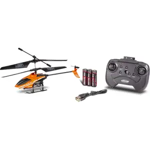 Helicopter Tamiya Carson Nano Tyrann 230 — electric RC helicopter, LiPo battery, 31 g, black/orange