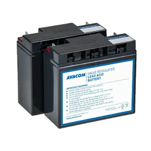 Battery renovation kit AVACOM RBC7 — 2 replacement batteries for UPS maintenance