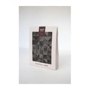 Aromatherapy fragrance card ODORO Mood Cuban Soul 9×12×2.5 cm, black paper